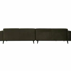 Woood Statement xl 4-zits bank 372 cm fluweel warm groen Best