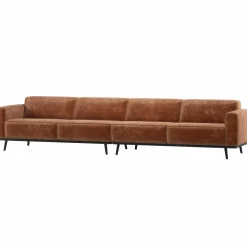Woood Statement Xl 4-Zits Bank 372 Cm Chenille Velvet Terra Outlet