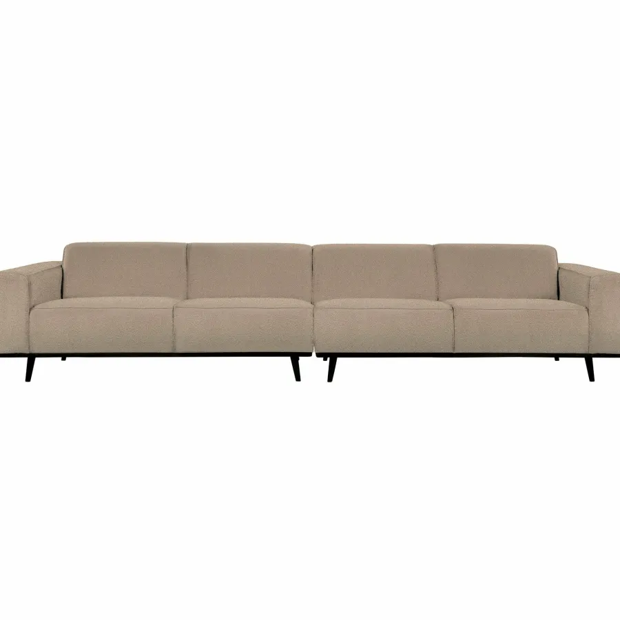 Woood Statement xl 4-zits bank 372 cm bouclé beige Sale