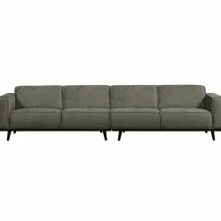 Woood Statement xl 4-zits bank 372 cm structure velvet frost Best