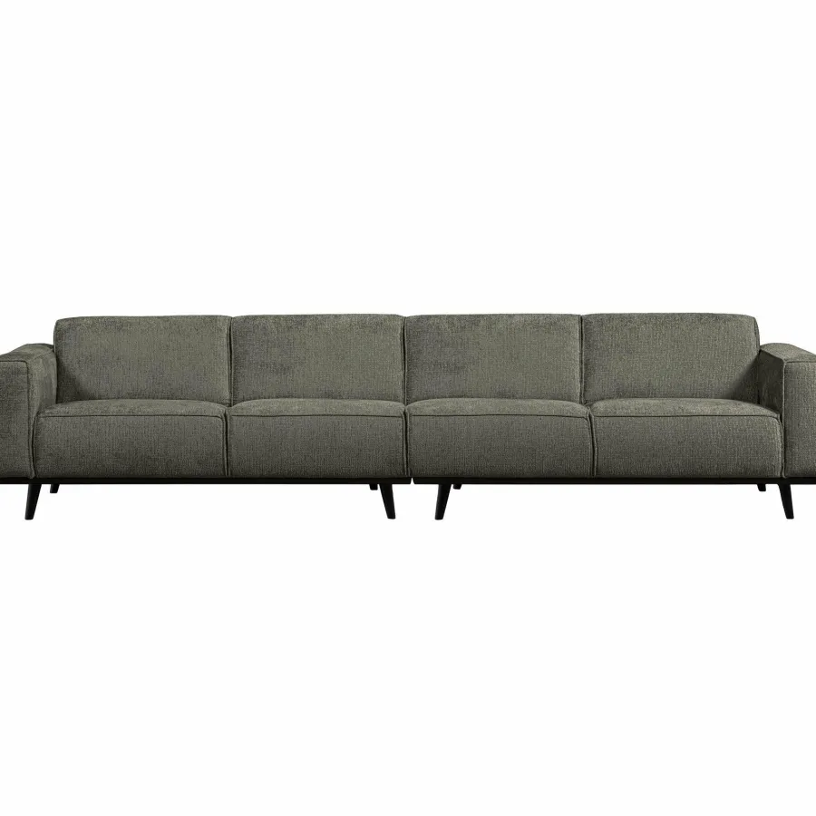 Woood Statement xl 4-zits bank 372 cm structure velvet frost Best