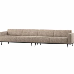 Woood Statement Xl 4-Zits Bank 372 Cm Lichtbruin Melange Online