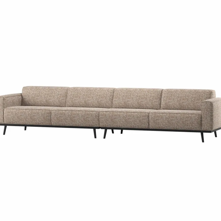 Woood Statement Xl 4-Zits Bank 372 Cm Lichtbruin Melange Online