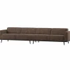 Woood Statement Xl 4-Zits Bank 372 Cm Bruin Melange Outlet