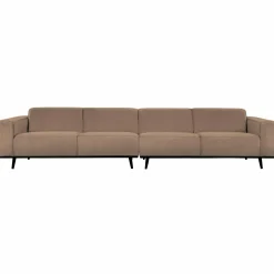 Woood Statement xl 4-zits bank 372 cm bouclé nougat Best