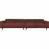 Woood Statement xl 4-zits bank 372 cm bouclé chestnut Best