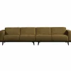 Woood Statement xl 4-zits bank 372 cm structure velvet brass Sale