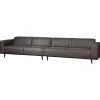 Woood Statement xl 4-zits bank 372 cm lederlook donkergrijs Online