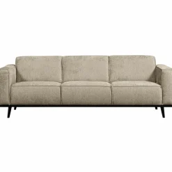 Woood Statement 3-zits bank 230 cm structure velvet wheatfield Sale