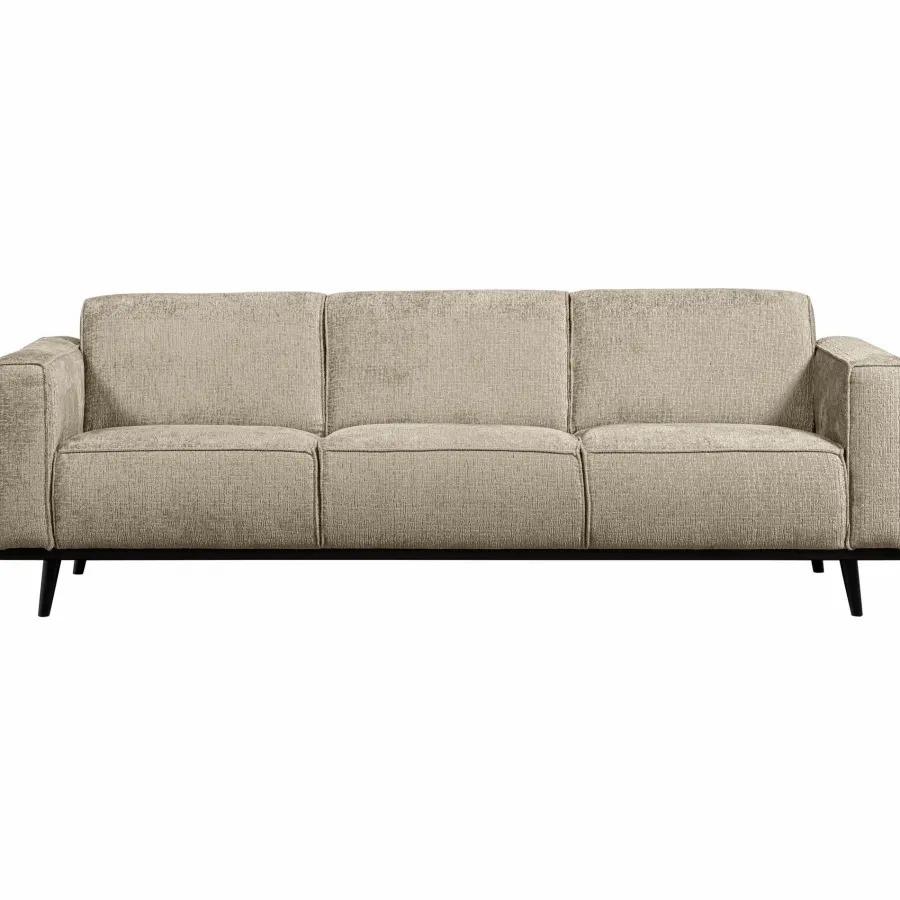 Woood Statement 3-zits bank 230 cm structure velvet wheatfield Sale