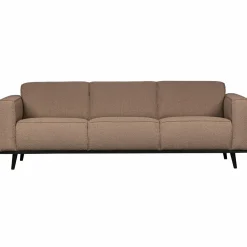 Woood Statement 3-zits bank 230 cm bouclé nougat