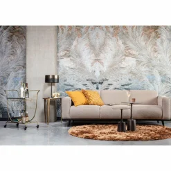 Woood Statement 3-zits bank 230 cm bouclé nougat