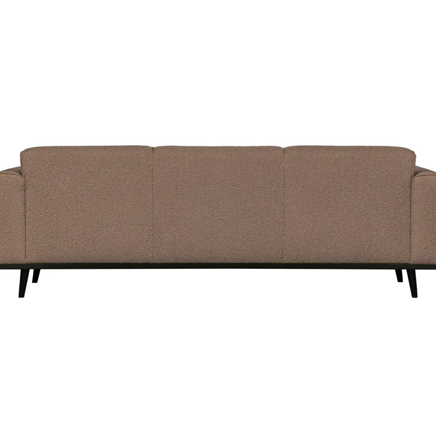 Woood Statement 3-zits bank 230 cm bouclé nougat