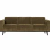 Woood Statement 3-zits bank 230 cm brede platte rib rock New