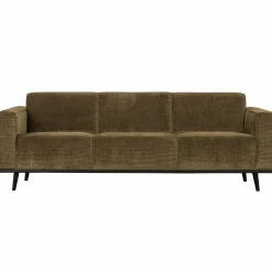 Woood Statement 3-zits bank 230 cm brede platte rib rock New