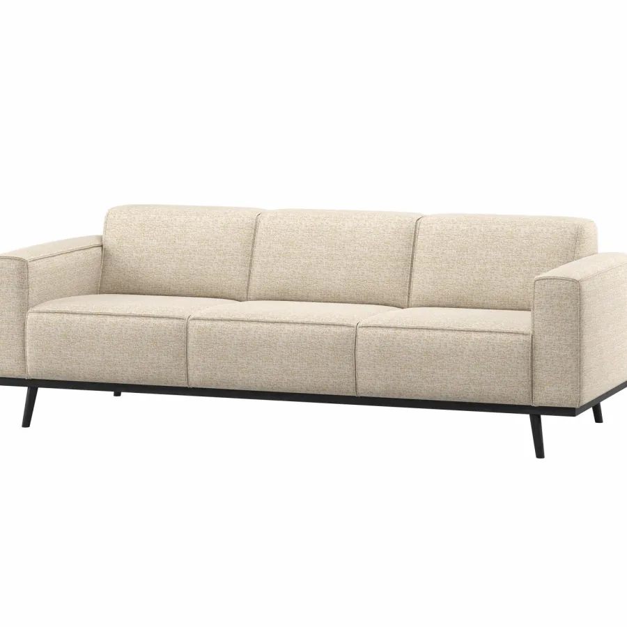 Woood Statement 3-Zits Bank 230 Cm Beige Melange New