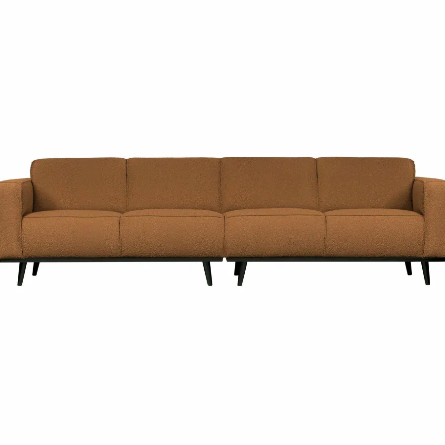 Woood Statement 4-zits bank 280 cm bouclé butter Outlet