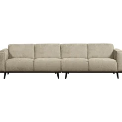 Woood Statement 4-zits bank 280 cm structure velvet wheatfield Sale