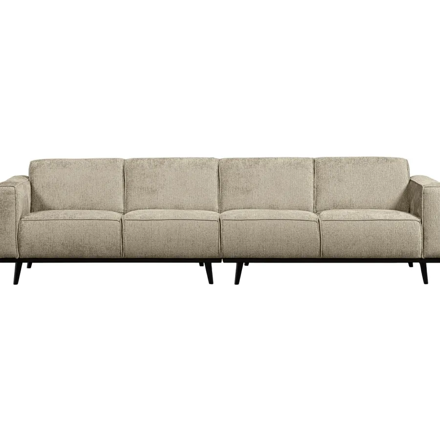 Woood Statement 4-zits bank 280 cm structure velvet wheatfield Sale