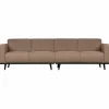 Woood Statement 4-zits bank 280 cm bouclé nougat Discount