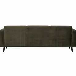 Woood Statement 3-zits bank 230 cm fluweel warm groen Discount