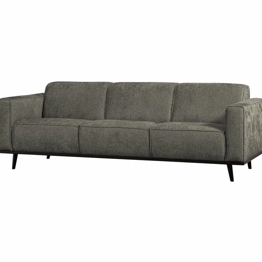 Woood Statement 3-zits bank 230 cm structure velvet frost New
