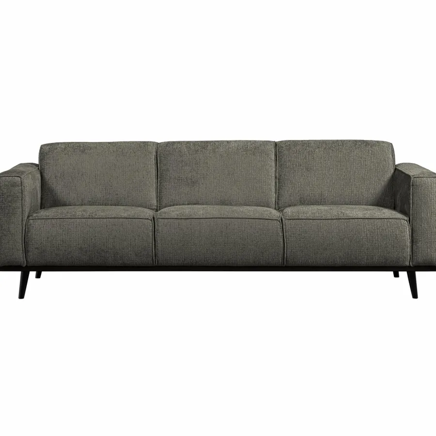 Woood Statement 3-zits bank 230 cm structure velvet frost New