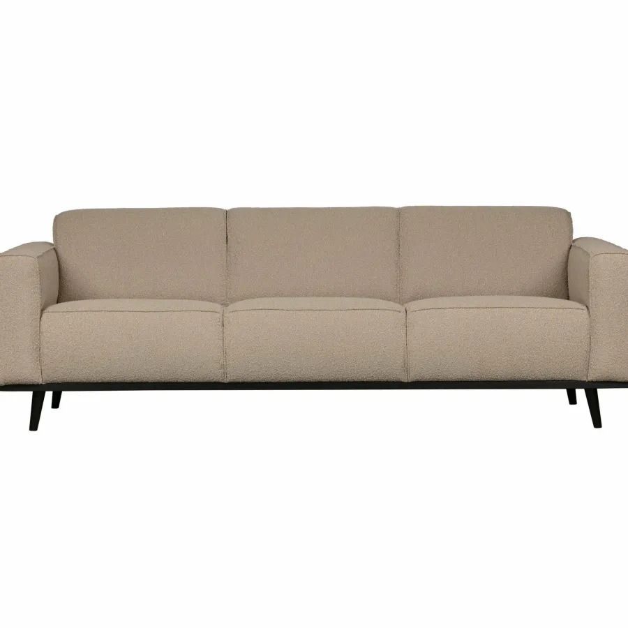 Woood Statement 3-zits bank 230 cm bouclé beige Best