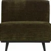 Woood Statement 1-zits element brede platte rib warm groen Outlet