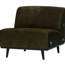 Woood Statement 1-zits element brede platte rib warm groen Outlet