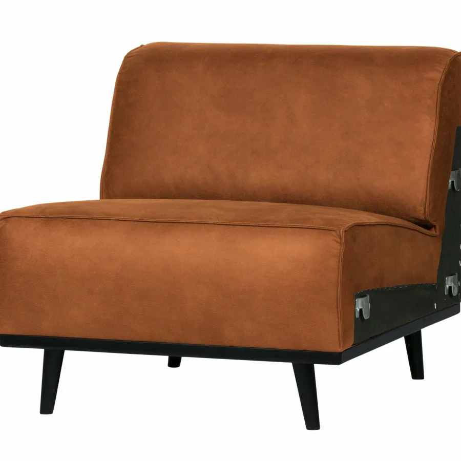Woood Statement 1-zits element lederlook cognac Hot