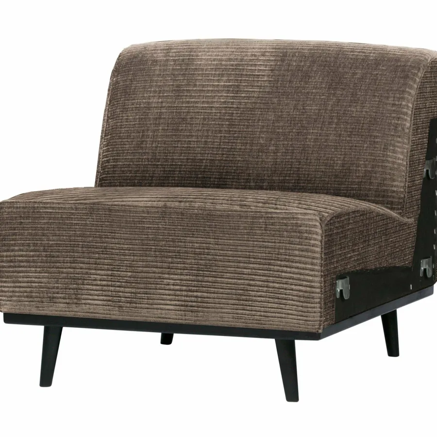 Woood Statement 1-zits element brede platte rib taupe