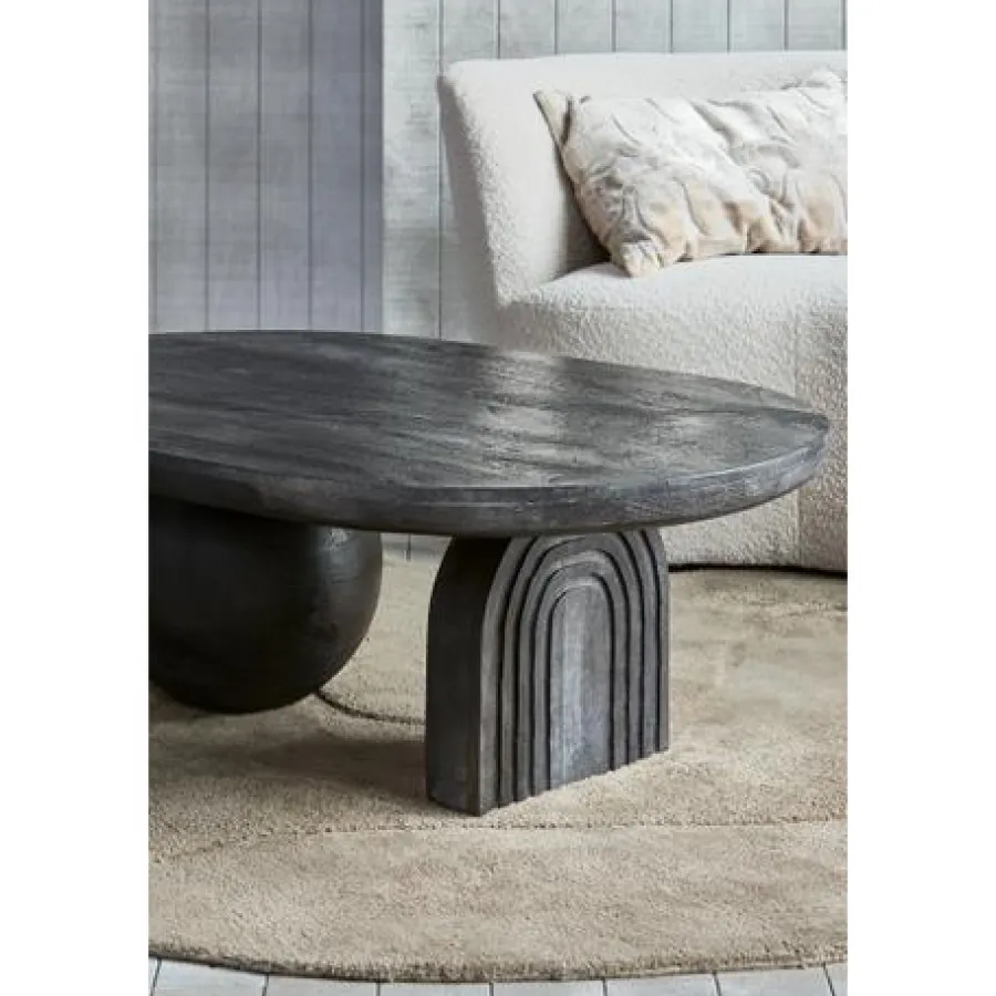 Woood Steppe Salontafel Mango Hout Zwart Discount