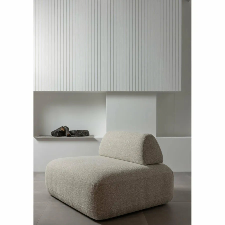 Woood Sterck fauteuil met verplaatsbare rugleuning naturel Discount
