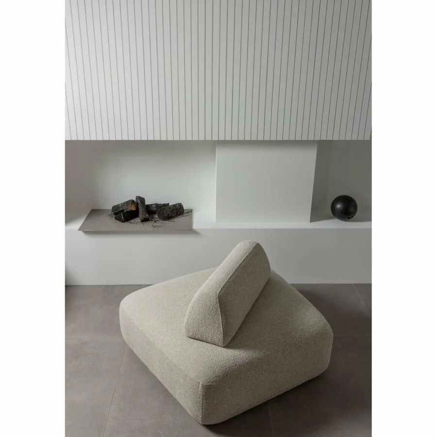 Woood Sterck fauteuil met verplaatsbare rugleuning naturel Discount