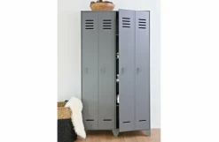 Woood Stijn Hoog 2drs Lockerkast Steel Grey [fsc] New