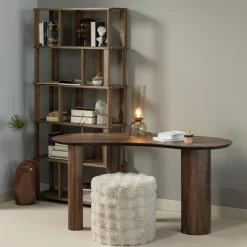 Woood Sun organische sidetable/bureau recycled teak bruin Hot