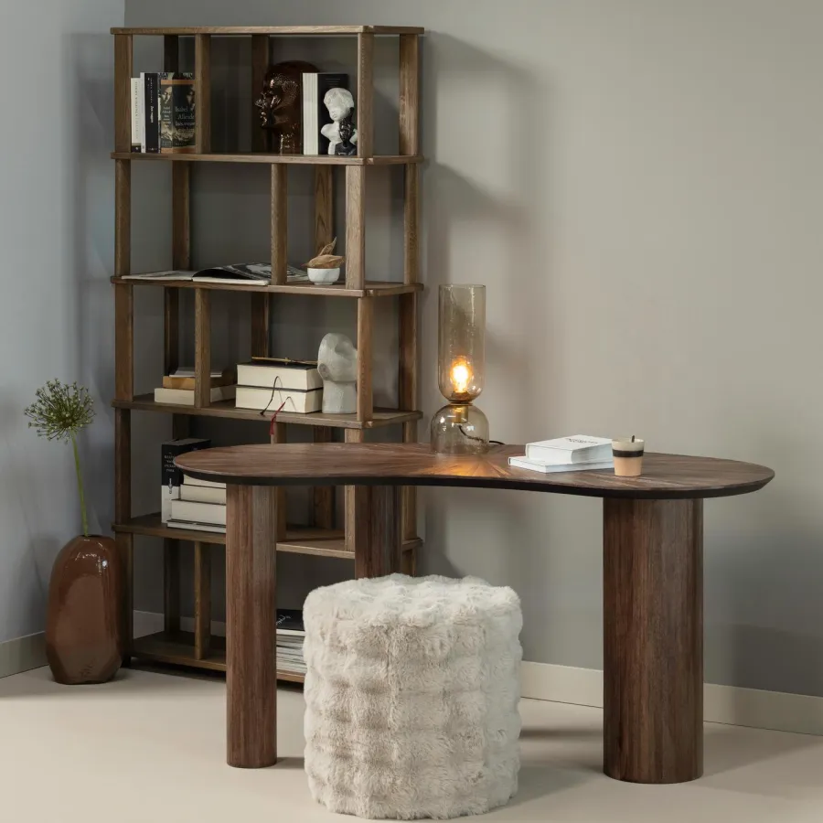 Woood Sun organische sidetable/bureau recycled teak bruin Hot