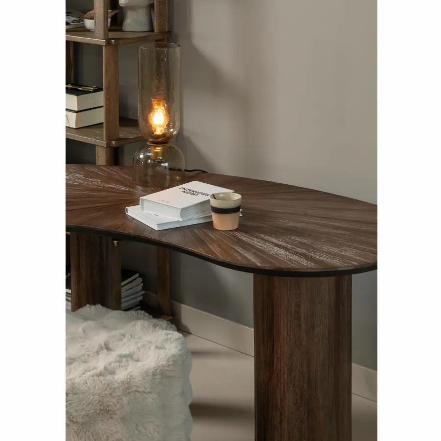 Woood Sun organische sidetable/bureau recycled teak bruin Hot