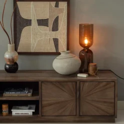 Woood Sun tv meubel met open vak recycled teak bruin New