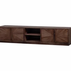 Woood Sun tv meubel met open vak recycled teak bruin New