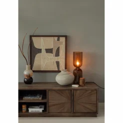 Woood Sun tv meubel met open vak recycled teak bruin New