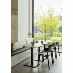 Woood Tablo bistro tafel eindstuk vingerlas 80x74cm dakargrau [fsc] Best