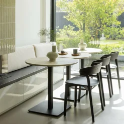 Woood Tablo bistro tafel tussenstuk vingerlas 80x68cm dakargrau [fsc]