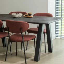 Woood Tablo eettafel afgerond vingerlas 160x90cm mystic brown [fsc] Outlet
