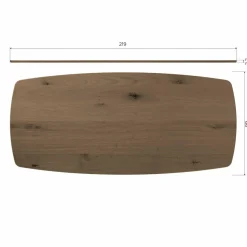 Woood Tablo eettafel deens ovaal dl 220x100cm cashmere brown [fsc] Best