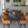 Woood Tablo eettafel ovaal vingerlas 220x90cm mystic brown [fsc] Clearance