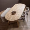 Woood Tablo eettafel ovaal vingerlas 220x90cm transparant [fsc] Outlet