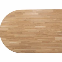 Woood Tablo eettafel ovaal vingerlas 220x90cm transparant [fsc] Outlet