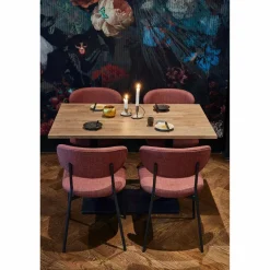 Woood Tablo eettafel recht vingerlas 120x80cm cashmere brown [fsc] Outlet